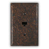 Distressed Dark Copper - 1 Data Jack Wallplate - Wallplate Warehouse DISDCOP1DJ 819332021658
