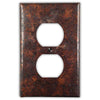 Distressed Dark Copper - 1 Duplex Wallplate - Wallplate Warehouse DISDCOP1D 819332021597 1 Duplex