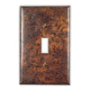 Distressed Dark Copper - 1 Toggle Wallplate - Wallplate Warehouse DISDCOP1T 819332021443 1 Toggle