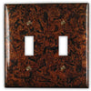 Distressed Dark Copper - 2 Toggle Wallplate - Wallplate Warehouse DISDCOP2T 819332021450 2 Toggle
