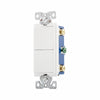Eaton 7731W Duplex 3 Way Combination Decorator Switch