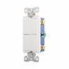 Eaton 7732W Duplex Single & 3 Way Combination Decorator Switch