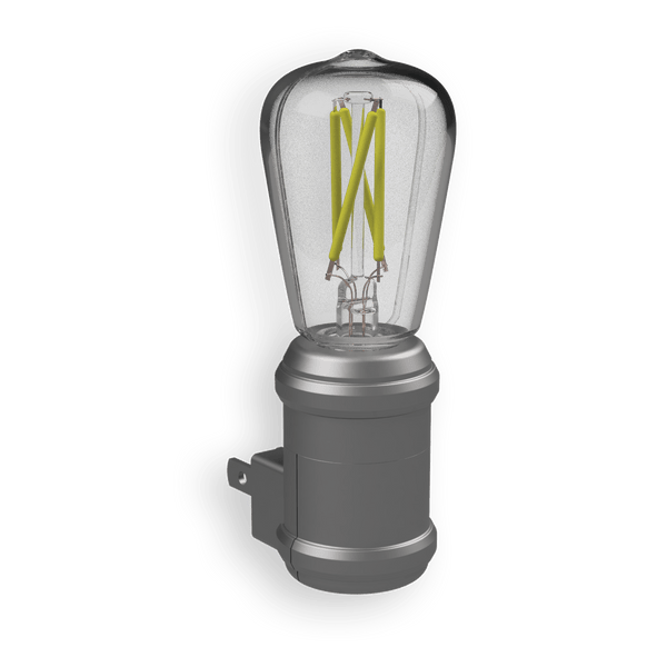 Edison Filament LED Nickel Night Light - Wallplate Warehouse NL - EDSN - DN 070686771921 Night Lights