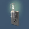 Edison Filament LED Nickel Night Light - Wallplate Warehouse NL - EDSN - DN 070686771921 Night Lights