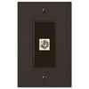 Elan Aged Bronze Cast - 1 Cable Jack Wallplate - Wallplate Warehouse 55CXDB 070686581179 Cable Jacks