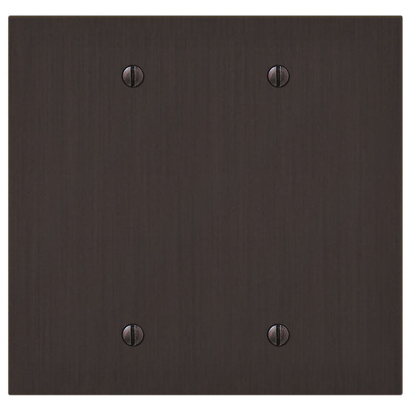Elan Aged Bronze Cast - 2 Blank Wallplate - Wallplate Warehouse 55BBDB - B 070686020401 2 Blank