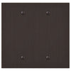 Elan Aged Bronze Cast - 2 Blank Wallplate - Wallplate Warehouse 55BBDB - B 070686020401 2 Blank