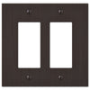 Elan Aged Bronze Cast - 2 Rocker Wallplate - Wallplate Warehouse 55RRDB 070686573419 2 Rocker