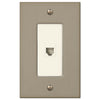 Elan Brushed Bronze Cast - 1 Phone Jack Wallplate - Wallplate Warehouse 55PHBZ 070686581193 Phone Jacks