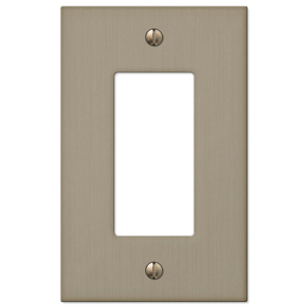 Elan Brushed Bronze Cast - 1 Rocker Wallplate - Wallplate Warehouse 55RBZ 070686573495 1 Rocker