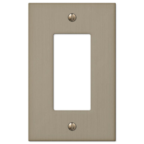 Elan Brushed Bronze Cast - 1 Rocker Wallplate - Wallplate Warehouse 55RBZ 070686573495 1 Rocker