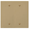Elan Brushed Bronze Cast - 2 Blank Wallplate - Wallplate Warehouse 55BBBZ - B 070686020449 2 Blank