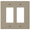 Elan Brushed Bronze Cast - 2 Rocker Wallplate - Wallplate Warehouse 55RRBZ 070686573549 2 Rocker