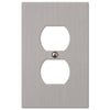 Elan Brushed Nickel Cast - 1 Duplex Wallplate - Wallplate Warehouse 55DBN 070686573617 1 Duplex