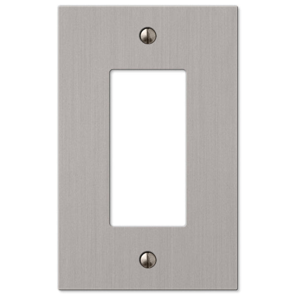 Elan Brushed Nickel Cast - 1 Rocker Wallplate - Wallplate Warehouse 55RBN 070686573624 1 Rocker
