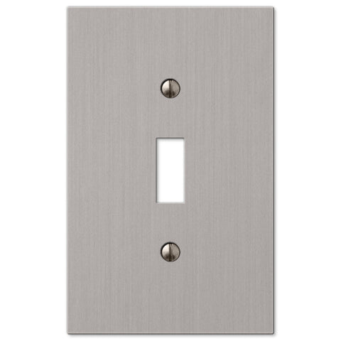 Elan Brushed Nickel Cast - 1 Toggle Wallplate - Wallplate Warehouse 55TBN 070686573600 1 Toggle