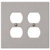 Elan Brushed Nickel Cast - 2 Duplex Wallplate - Wallplate Warehouse 55DDBN 070686573662 2 Duplex