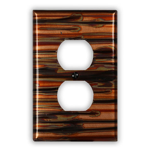 Enchantment Horizontal Copper - 1 Duplex Wallplate - Wallplate Warehouse ENCHCOP1D 819332022211 1 Duplex
