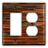 Enchantment Horizontal Copper - 1 Rocker / 1 Duplex Wallplate - Wallplate Warehouse ENCHCOP1R1D 819332022303 1 Rocker / 1 Duplex