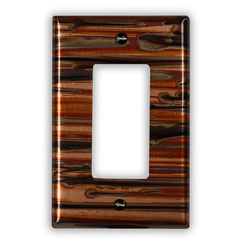 Enchantment Horizontal Copper - 1 Rocker Wallplate - Wallplate Warehouse ENCHCOP1R 819332022235 1 Rocker