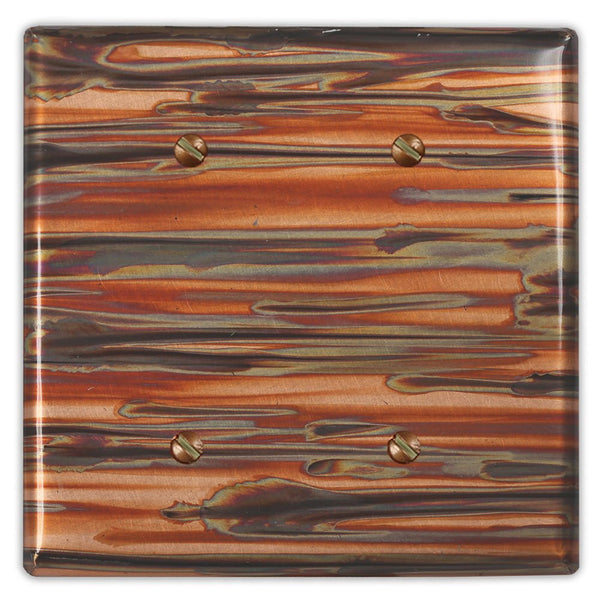 Enchantment Horizontal Copper - 2 Blank Wallplate - Wallplate Warehouse ENCHCOP2B 819332022372 2 Blank