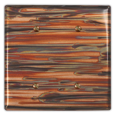 Enchantment Horizontal Copper - 2 Blank Wallplate - Wallplate Warehouse ENCHCOP2B 819332022372 2 Blank