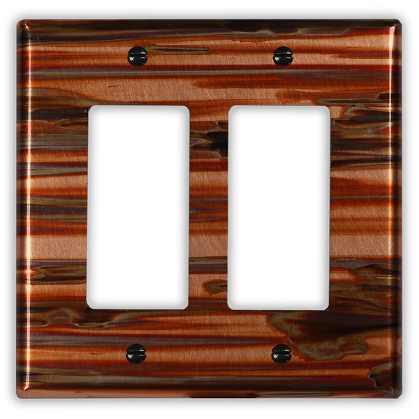 Enchantment Horizontal Copper - 2 Rocker Wallplate - Wallplate Warehouse ENCHCOP2R 819332022242 2 Rocker