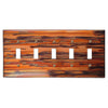 Enchantment Horizontal Copper - 5 Toggle Wallplate - Wallplate Warehouse ENCHCOP5T 819332022204 5 Toggle