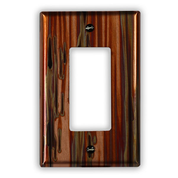 Enchantment Vertical Copper - 1 Rocker Wallplate - Wallplate Warehouse ENCVCOP1R 819332022471 1 Rocker