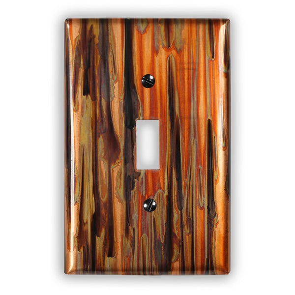 Enchantment Vertical Copper - 1 Toggle Wallplate - Wallplate Warehouse ENCVCOP1T 819332022402 1 Toggle