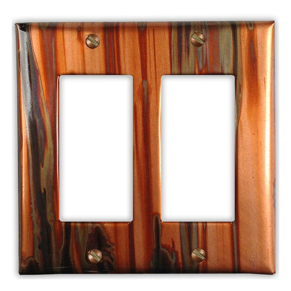 Enchantment Vertical Copper - 2 Rocker Wallplate - Wallplate Warehouse ENCVCOP2R 819332022488 2 Rocker