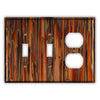 Enchantment Vertical Copper - 2 Toggle / 1 Duplex Wallplate - Wallplate Warehouse ENCVCOP2T1D 819332022556 2 Toggle / 1 Duplex