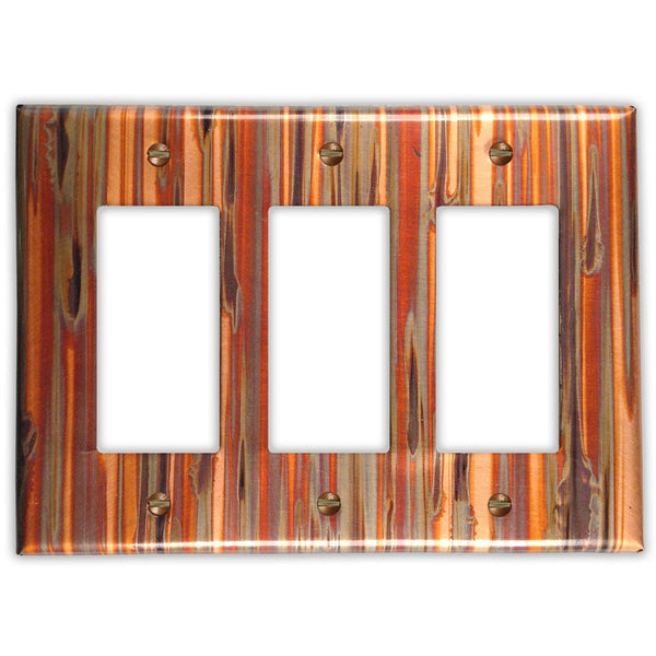Enchantment Vertical Copper - 3 Rocker Wallplate - Wallplate Warehouse ENCVCOP3R 819332022495 3 Rocker