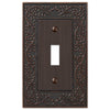 English Garden Aged Bronze Cast - 1 Toggle Wallplate - Wallplate Warehouse 43TVB 070686567593 1 Toggle