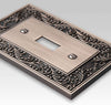 English Garden Antique Nickel Cast - 1 Toggle / 1 Rocker Wallplate - Wallplate Warehouse 43TRAN 070686567524 1 Toggle / 1 Rocker