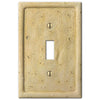 Faux Stone Ivory Resin - 1 Toggle Wallplate - Wallplate Warehouse 8351TIV 070686569030 1 Toggle
