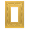 Filigree Border Satin Gold Cast - 1 Rocker Wallplate - Wallplate Warehouse 83RSG - B 070686015094 1 Rocker