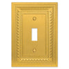 Filigree Border Satin Gold Cast - 1 Toggle Wallplate - Wallplate Warehouse 83TSG - B 070686015056 1 Toggle