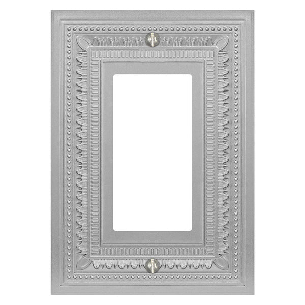 Filigree Border Satin Nickel Cast - 1 Rocker Wallplate - Wallplate Warehouse 83RN - B 070686015308 1 Rocker