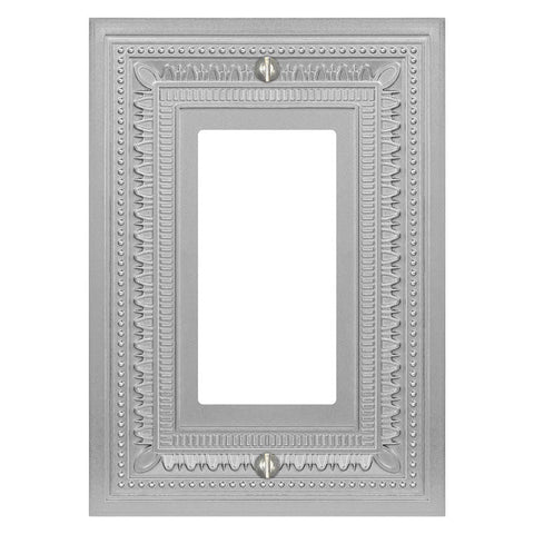 Filigree Border Satin Nickel Cast - 1 Rocker Wallplate - Wallplate Warehouse 83RN - B 070686015308 1 Rocker