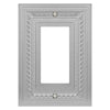 Filigree Border Satin Nickel Cast - 1 Rocker Wallplate - Wallplate Warehouse 83RN - B 070686015308 1 Rocker