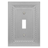 Filigree Border Satin Nickel Cast - 1 Toggle Wallplate - Wallplate Warehouse 83TN - B 070686015261 1 Toggle