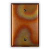 Flamed Copper - 1 Blank Wallplate - Wallplate Warehouse FLAMCOP1B 819332022815 1 Blank