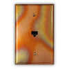 Flamed Copper - 1 Data Jack Wallplate - Wallplate Warehouse FLAMCOP1DJ 819332022853