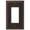 Georgian Aged Bronze Cast - 1 Rocker Wallplate - Wallplate Warehouse 54RVB 070686552933 1 Rocker