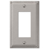 Georgian Satin Nickel Cast - 1 Rocker Wallplate - Wallplate Warehouse 54RN 070686453933 1 Rocker