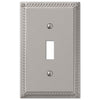 Georgian Satin Nickel Cast - 1 Toggle Wallplate - Wallplate Warehouse 54TN 070686452882 1 Toggle