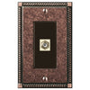 Georgian Tumbled Aged Bronze Cast - 1 Cable Jack Wallplate - Wallplate Warehouse 54CXAZ 070686581094 Cable Jacks