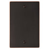Halle Aged Bronze Cast - 1 Blank Wallplate - Wallplate Warehouse 70BDB 070686001677 1 Blank