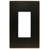 Halle Aged Bronze Cast - 1 Rocker Wallplate - Wallplate Warehouse 70RDB 070686001592 1 Rocker